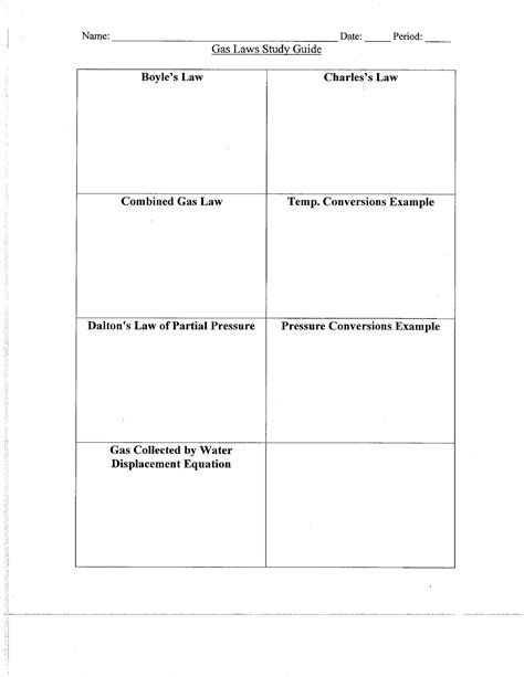 Read Gas Laws Study Guide Answer Key 