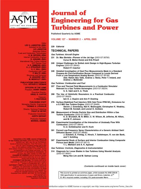 Download Gas Turbine Journals Free Download 