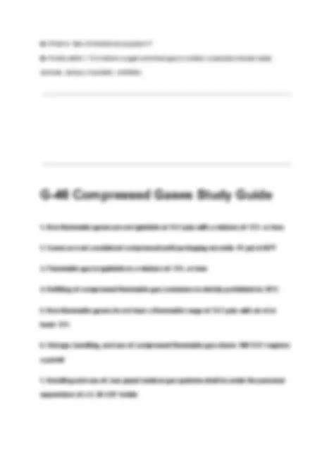Gases Unit Study Guide Answers