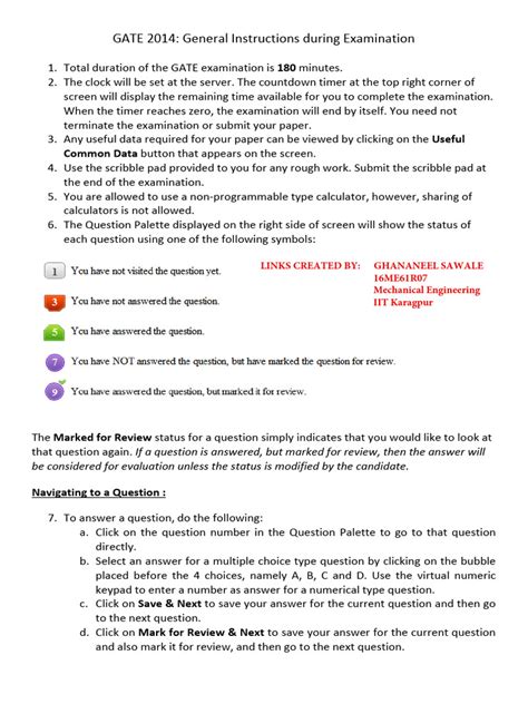 Gate 2014 Exam Material For Cse