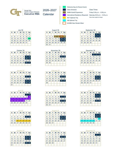 Gatech Academic Calendar