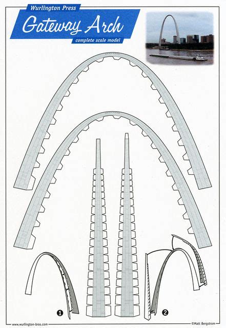 Download Gateway Arch Paper Model 