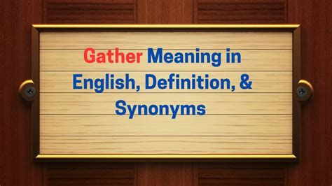 Gather Thesaurus