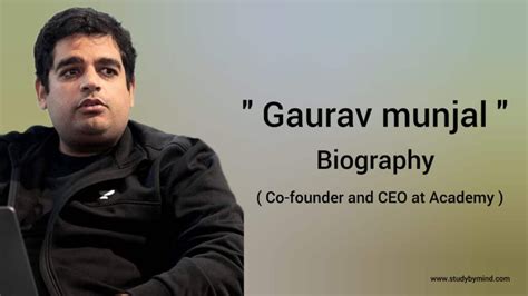 gaurav munjal biography of william