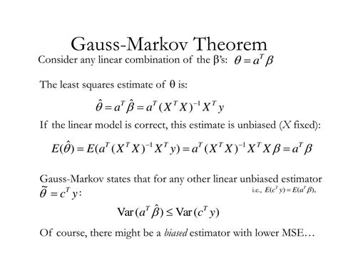 Gauss Markov Theorem