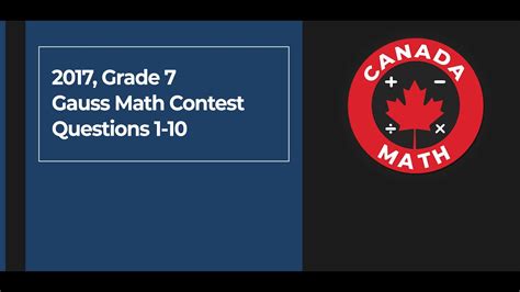 Read Gauss Math Contest Tips Techniques Study Guides 