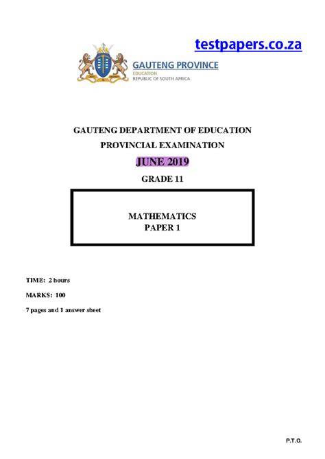 gauteng maths paper for grade 9