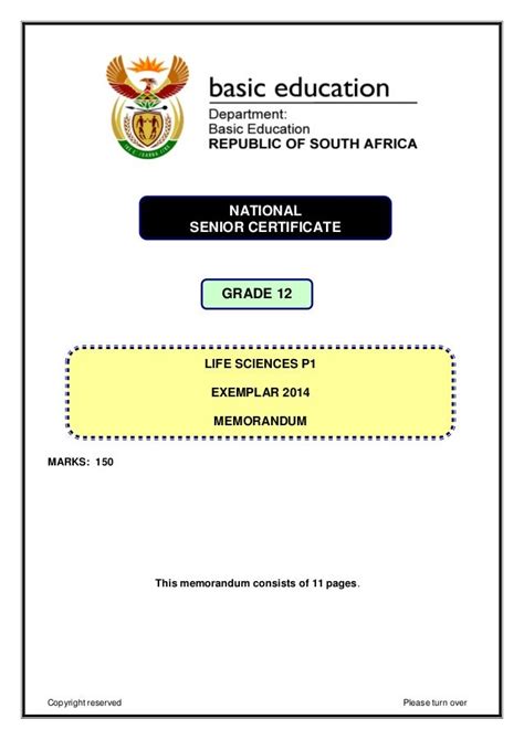 Download Gauteng June 2014 Life Science Question Paper And Memo 