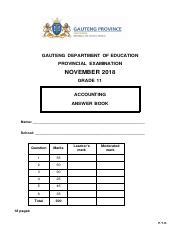 Full Download Gauteng Province Exam Papers Grade 11 