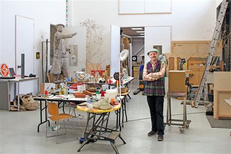 gavin turk in his studio one