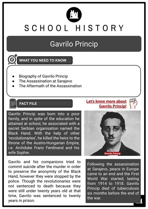 gavrilo principal life biography examples