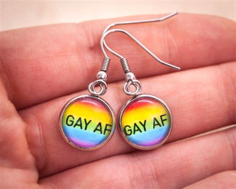 gay earrings side