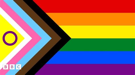 gay flag with triangle