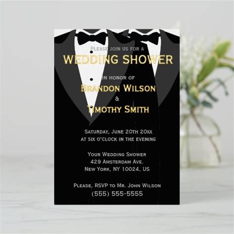 gay shower invitations