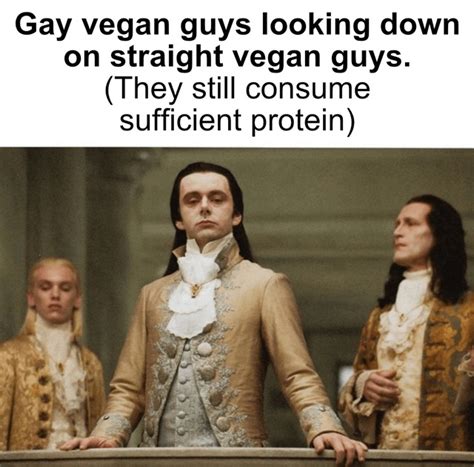 gay vegan meme