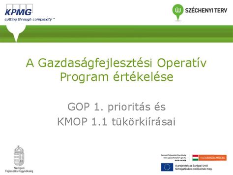 Gazdaságfejlesztési Operatív Program