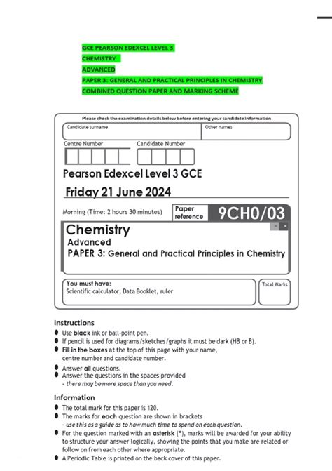 Gce A Level Chemistry Practical Notes