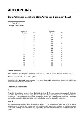 gce accounting marking schemes unit 1