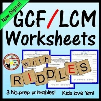 Gcf Lcm Worksheets W Riddles Now Digital Raquo Lcm Worksheet For 4th Grade - Lcm Worksheet For 4th Grade