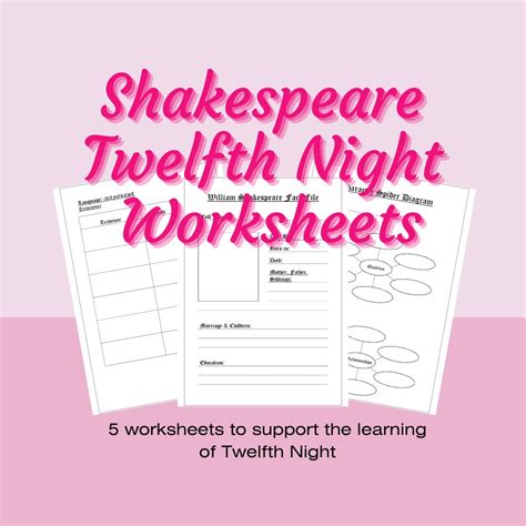 Gcse English Literature Twelfth Night Worksheets Ndash Free Twelfth Night Worksheet - Twelfth Night Worksheet