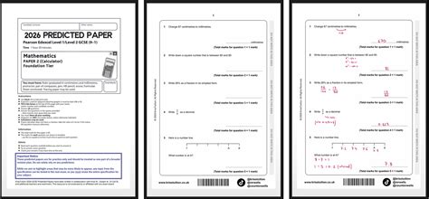 Gcse Maths Predicted Paper 2014 Copy