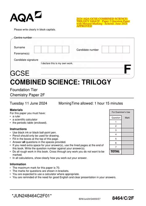 Gcse Practice Papers Aqa Science Higher Letts Gcse Practice Test Papers
