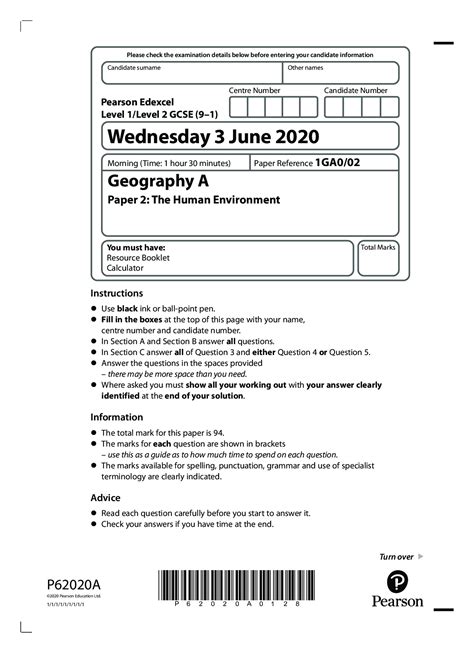 gcse 2020 papers
