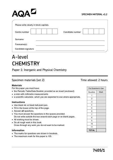 Full Download Gcse Chemistry Isa Paper 1 