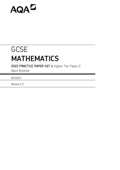 Read Online Gcse Maths A 2007 Mark Scheme Learninglais 