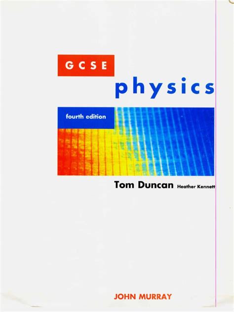 Read Gcse Physics Tom Duncan Fourth Edition 