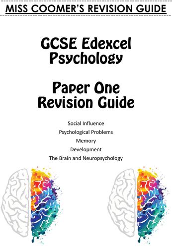 Full Download Gcse Psychology Edexcel Revision Guide Revision Study Skills 