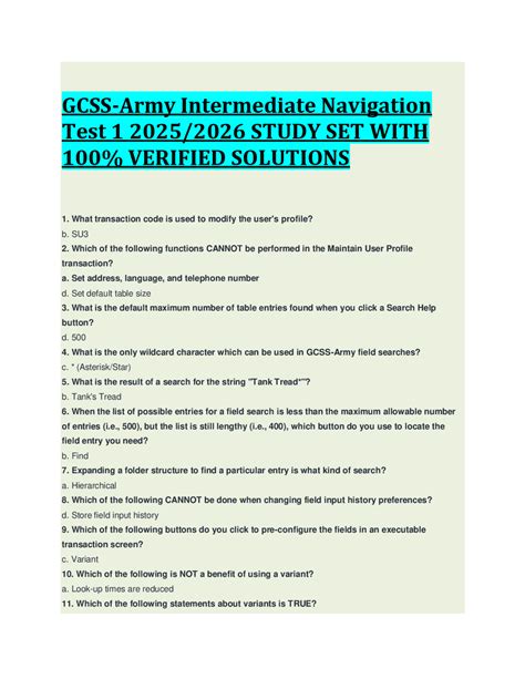 Gcss Army Intermediate Navigation