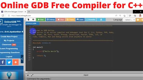 Gdb Online C Compiler