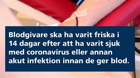 ge blod hälsodeklaration