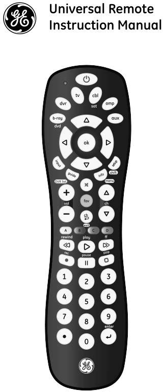 Ge Universal Remote Manual
