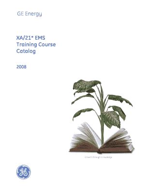 Download Ge Energy Xa 21 Ems Training Course Catalog 