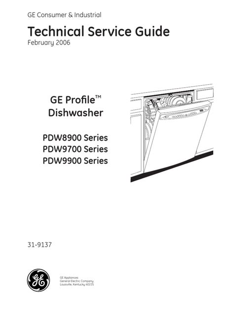 Read Ge Profile Dishwasher Quiet Power 7 Manual 