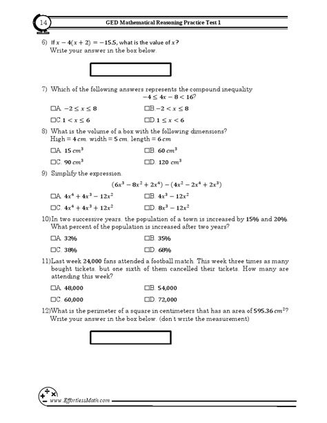Ged Math Test