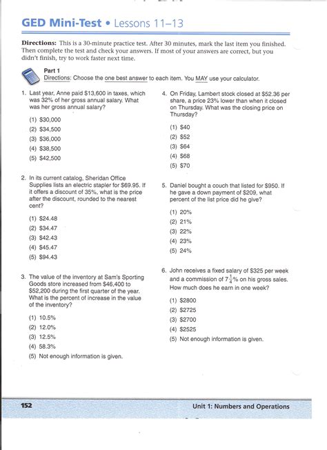 Download Ged Math Test And Answers 