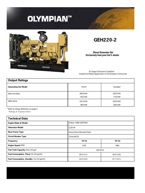 Geh220 Generator Engine Manual