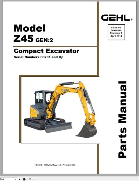 Download Gehl Excavator Parts Manual Compact Ipl Tradebit Online Technical Manualbook