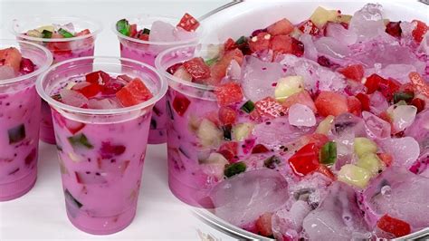 gelas es buah unik