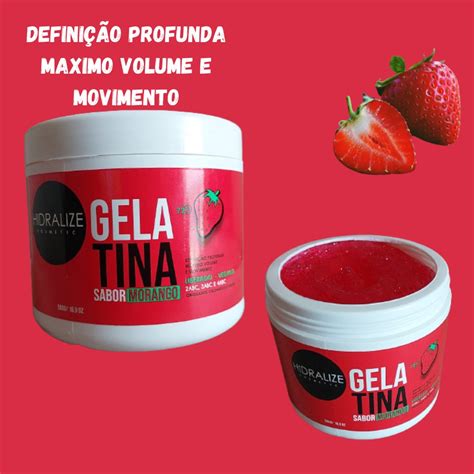 gelatina para cabelo