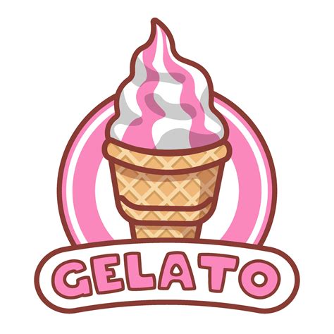 gelato ice cream logo