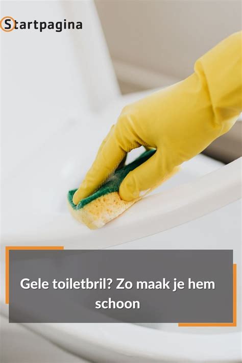 gele aanslag in toiletpot