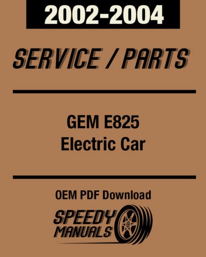 gem car service manual