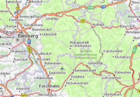 gemeinde heiligenstadt in oberfranken map