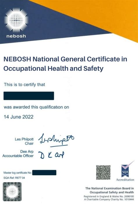 General Certificate Nebosh