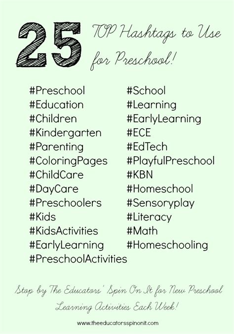 General E E Preschooler Hashtag Kindergarten Hashtags - Kindergarten Hashtags