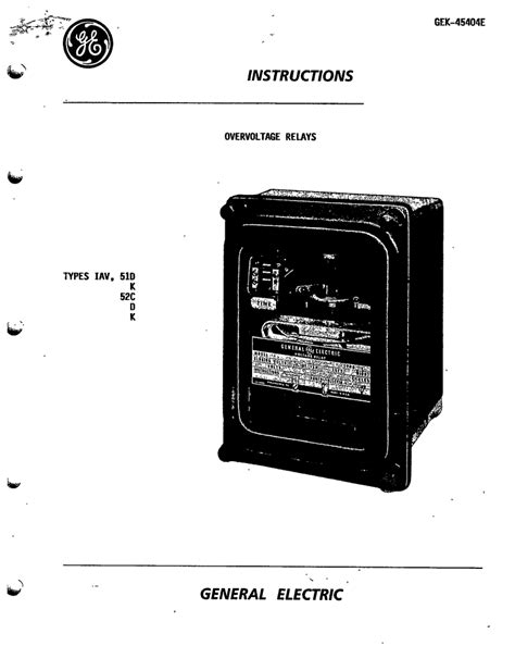 General Electric Gek Documents
